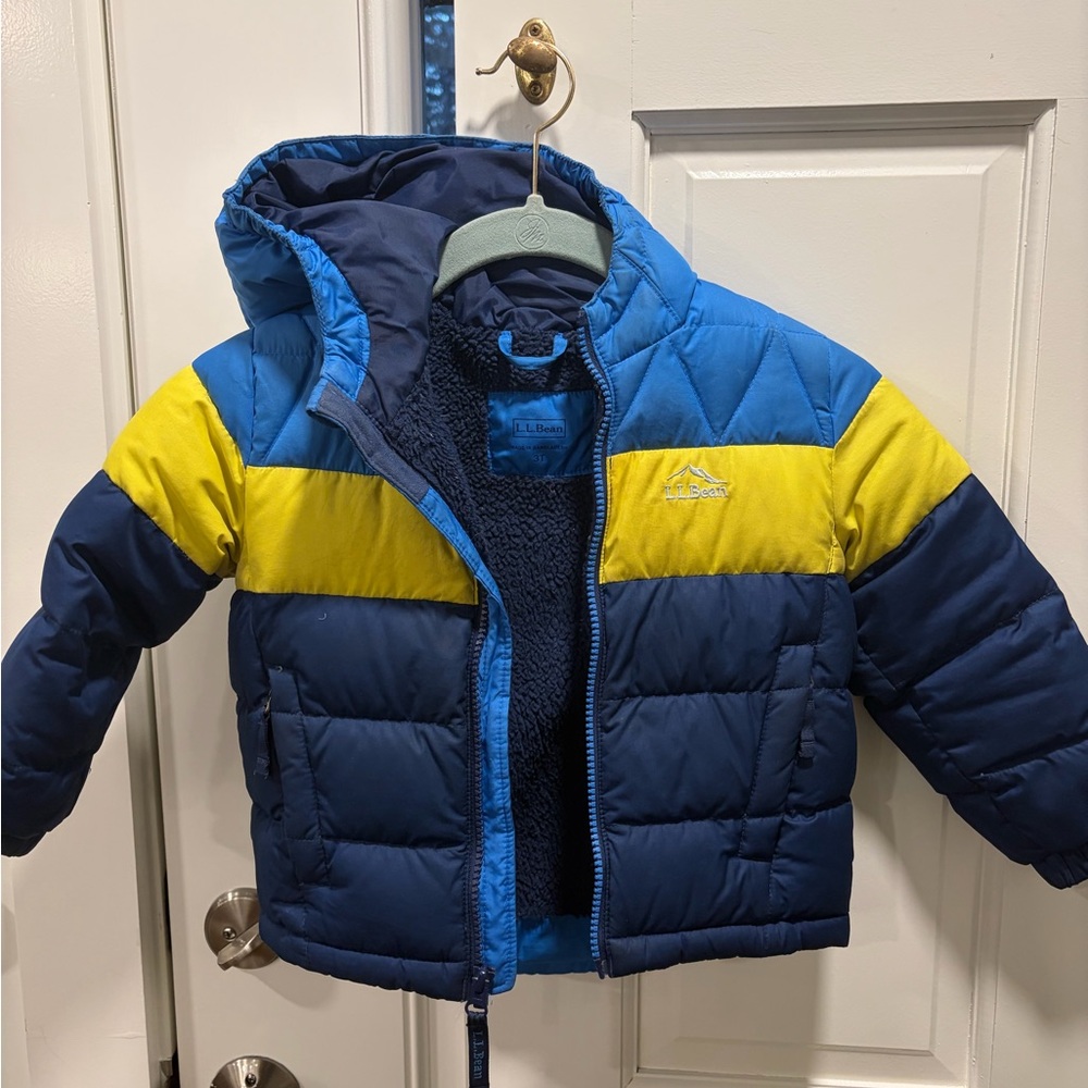 L.L. Bean Blue and Yellow Kids' Jacket